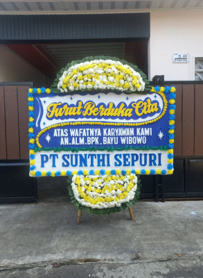 Papan Bunga Duka di Kampung Baru Nan Xx